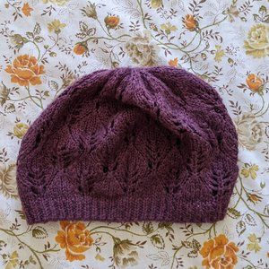 Slouchy Purple Beanie